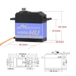 Hot Sales JX Servo CLS6036HV 36kg CNC Aluminium Shell Metal Gear High Voltage Coreless Digital Servo
